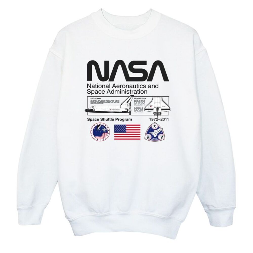 NASA Girls Space Admin Sweatshirt / White
